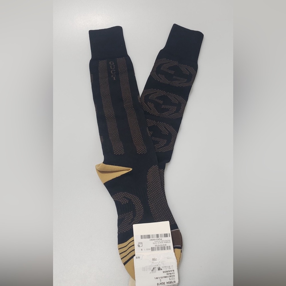 Gucci Interlocking G Logo Socks Black Men’s Small